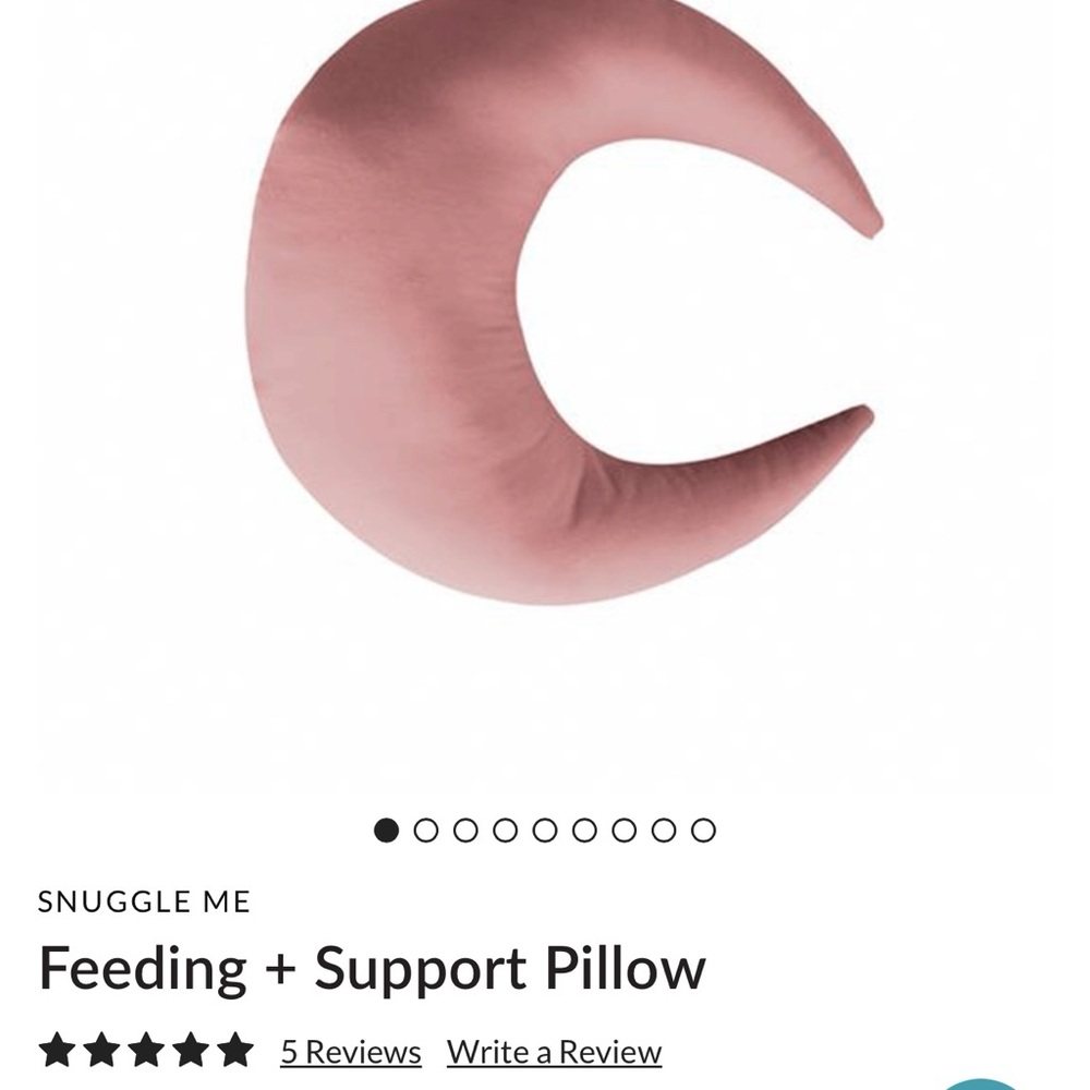 Pink Feeding and Support Pillow